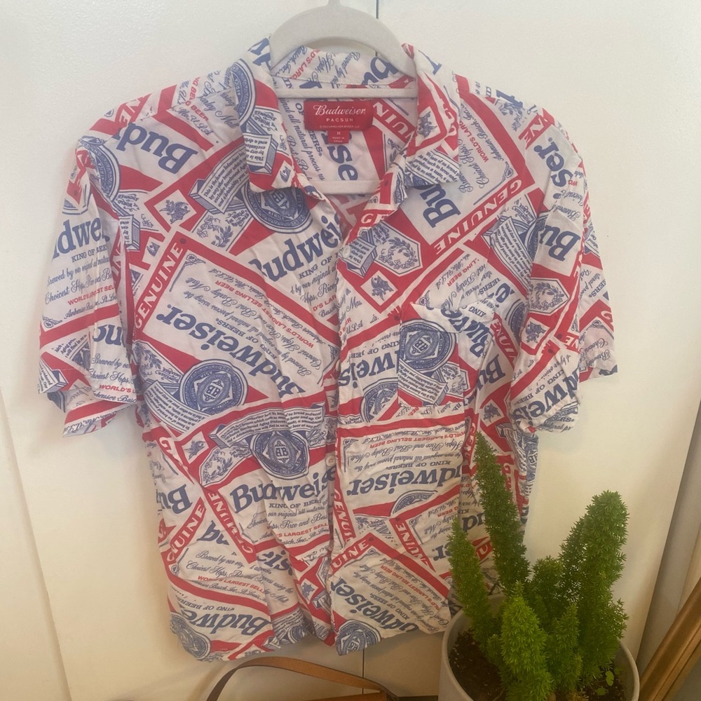 PacSun Budweiser button down